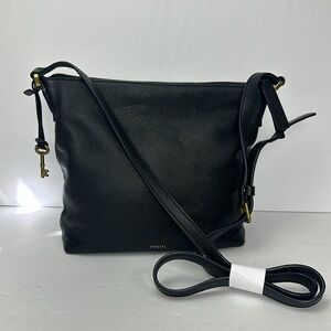 Fossil Crossbody Leather Black